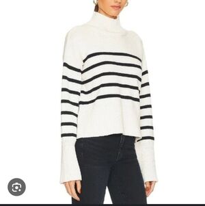 Veronica Beard Sweater Women's Small Lancetti Turtleneck Nautical Stripe
